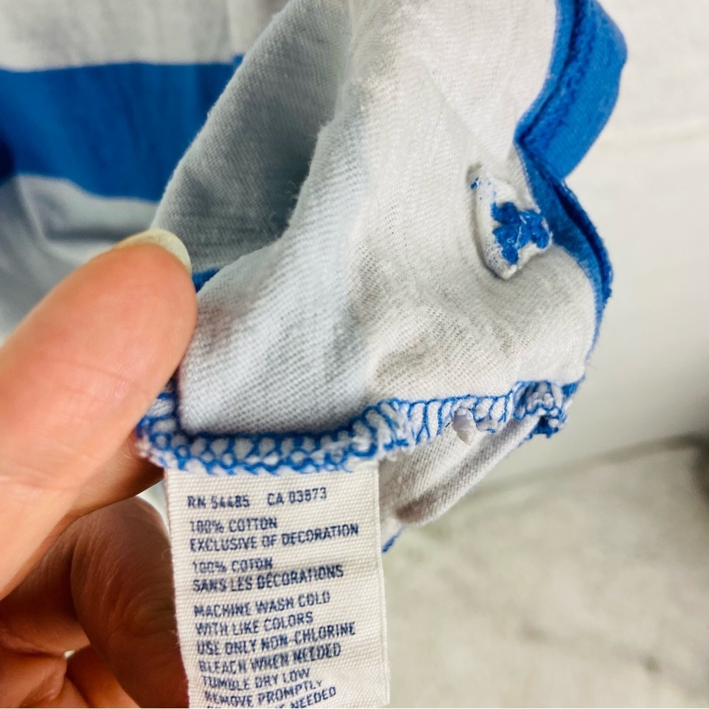 American Eagle Outfitters Blue and White Striped cotton Tank Top size large - Picture 8 of 12